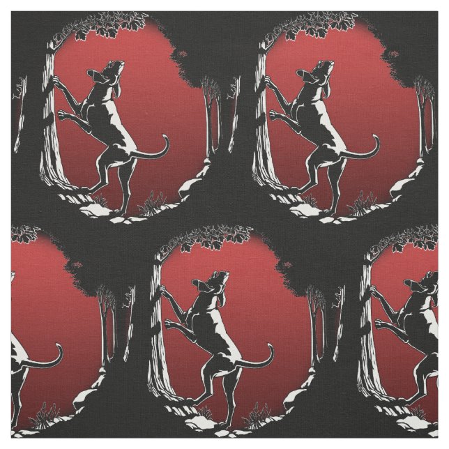 Jagdhund-Kunst-Gewebe-Gewebe-Jagd-Hundemuster Stoff (Muster)