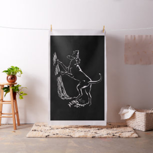 Jagdhund-Kunst-Gewebe-Gewebe-Jagd-Hundemuster Stoff