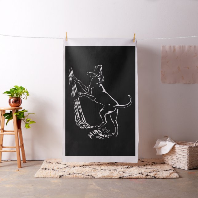 Jagdhund-Kunst-Gewebe-Gewebe-Jagd-Hundemuster Stoff (Beispiel)