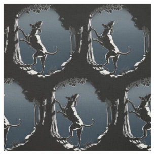 Jagdhund-Kunst-Gewebe-Gewebe-Jagd-Hundemuster Stoff