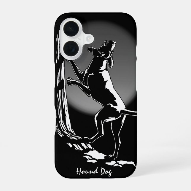 Jagdhund Kunst iPhone Hüllen Coonhound Kunst Hülle iPhone 16 Hülle (Rückseite)
