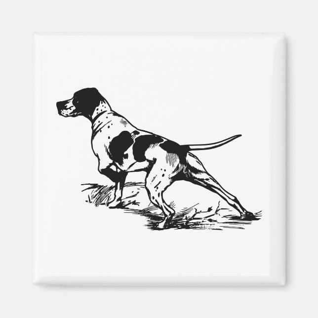 Jagdhund Magnet (Vorne)