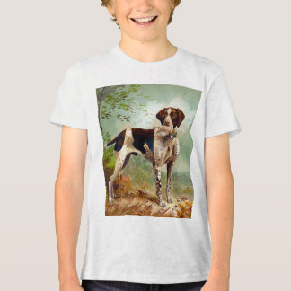 Jagdhund mit Vogel im Maul Tri-Blend Shirt