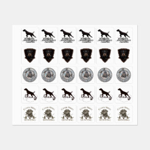 Jagdhunde Etiketten