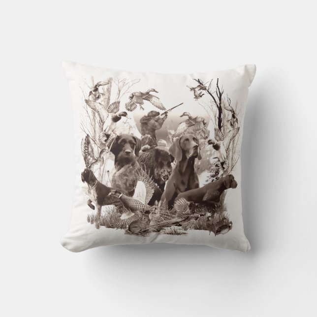 Jagdhunde ,Hundehunde,Jagdsaison T - Shirt Kissen (Vorderseite)