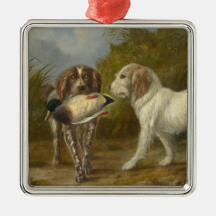 Jagdhunde (von Carlo Ademollo) Ornament Aus Metall