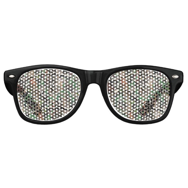 Jagdkamouflage Muster 4 Partybrille (Vorderseite)