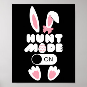 Jagdmodus an Lustiger Ostertag Ostereiersuche Sais Poster