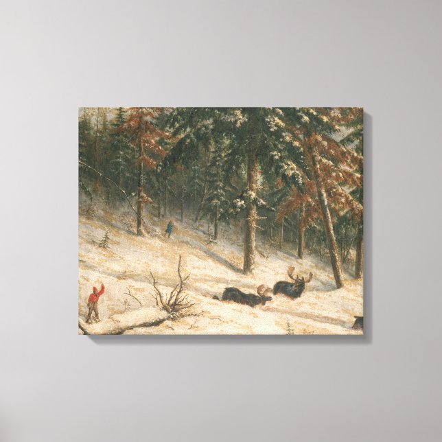 Jagdmoose Leinwanddruck (Vorderseite)