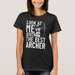 Jagdoutfit mit Bogen und Pfeil Bogenschießspiel Bo T-Shirt