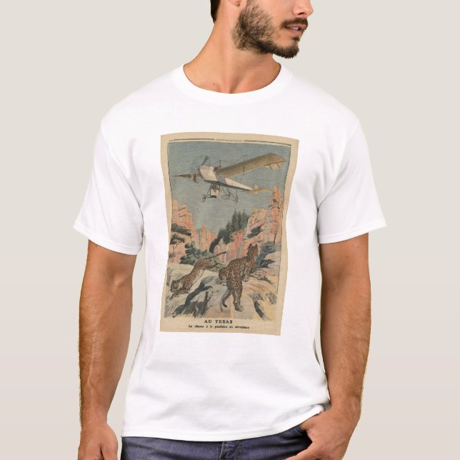 Jagdpanther von einem Flugzeug in Texas T-Shirt (Vorderseite)