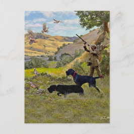 Jagdpartridge Feiertagspostkarte