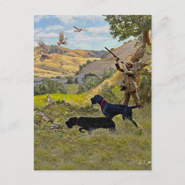 Jagdpartridge Postkarte (Vorderseite)