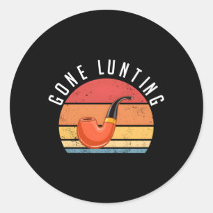 Jagdpfeife Rauchen Hobby Tabakpfeife Raucher Runder Aufkleber