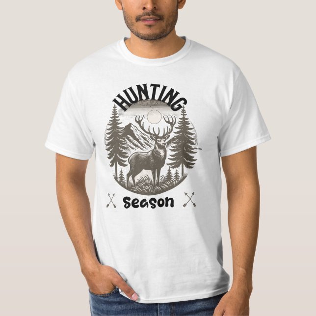 Jagdsaison Natur T-Shirt (Vorderseite)
