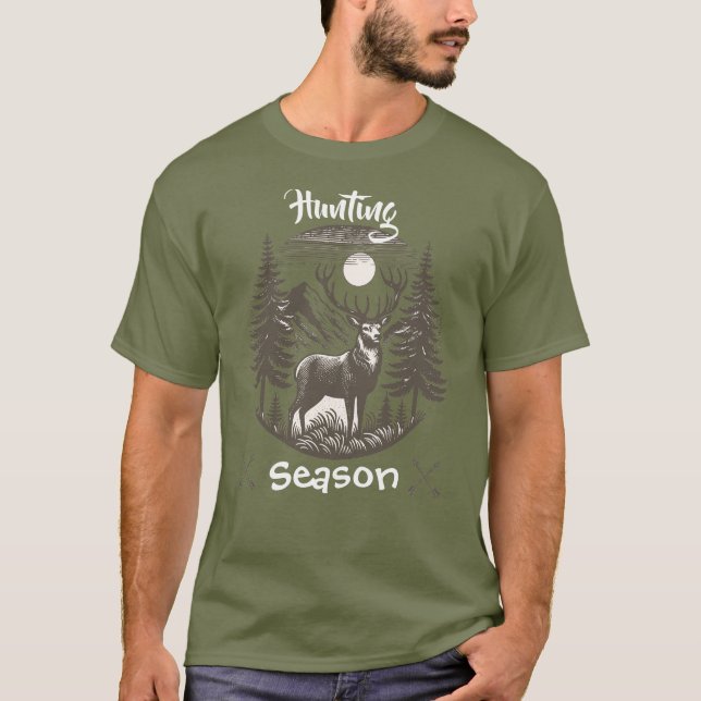 Jagdsaison Natur T-Shirt (Vorderseite)