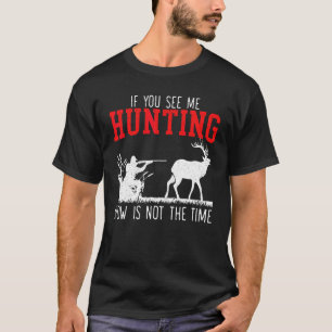 Jagdsaison Tierjäger Vater Hirschjagd Rifle T-Shirt