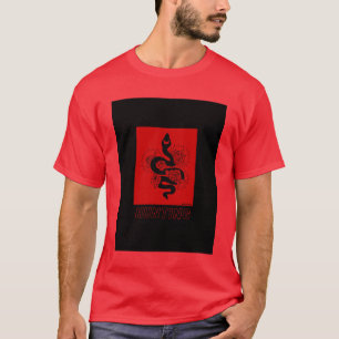 Jagdschlange Rose Grafik T-Shirt