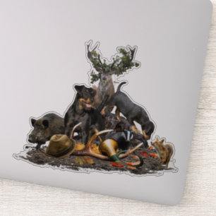 Jagdschrecker, Deutscher Jagdterrier Aufkleber