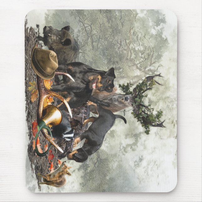 Jagdschrecker, Deutscher Jagdterrier Mousepad (Vorne)