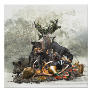 Jagdschrecker, Deutscher Jagdterrier Poster