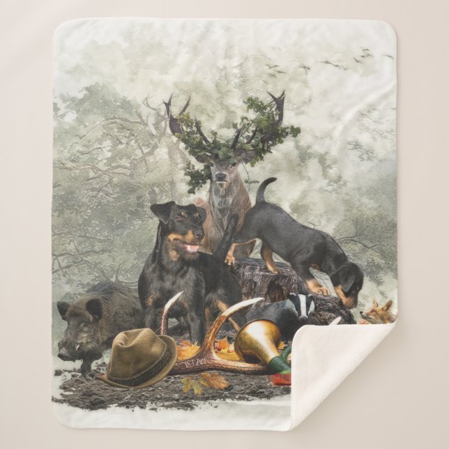 Jagdschrecker, Deutscher Jagdterrier Sherpadecke (Vorderseite)