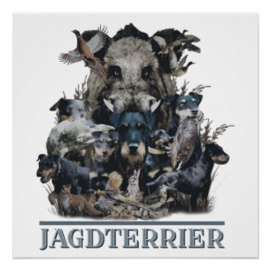 Jagdschrecker, deutsches Jagdterfinder-Poster Poster