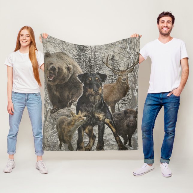 Jagdschrecker, Liebes Tier / Renbrad Fleecedecke (Beispiel)
