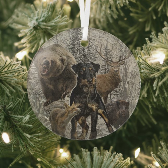 Jagdschrecker, Liebes Tier / Renbrad Paperweight P Ornament Aus Glas (InSitu)