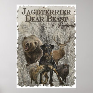 Jagdschrecker, Liebes Tier / Renbrad Paperweight P Poster
