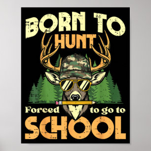 Jagdschule Rehjagd Tarnhunde Jungen Kinder Jugend  Poster