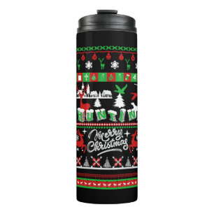 Jagdshirts - Weihnachtsshirt zum Jagen Thermosbecher