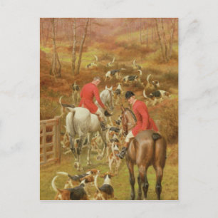 Jagdszene, 1906 postkarte