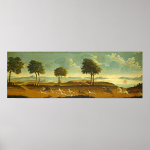 Jagdszene & Hafen - American Fine Art Poster