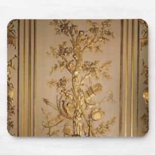 Jagdszene, hölzerner Panelling vom Speisen Mousepad