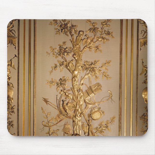 Jagdszene, hölzerner Panelling vom Speisen Mousepad (Vorne)