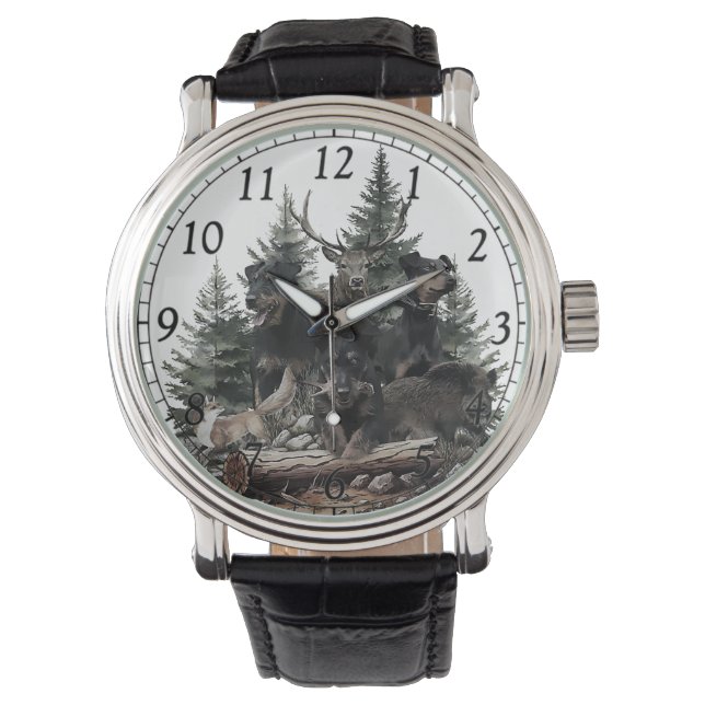 Jagdterer Armbanduhr (Vorderseite)