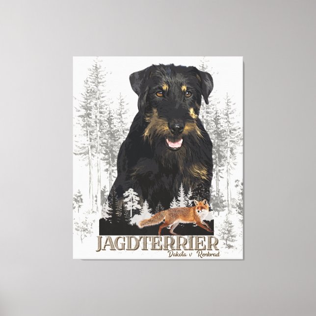 Jagdterer Dakota / Renbrad Imitats Canvas Print Leinwanddruck (Vorderseite)