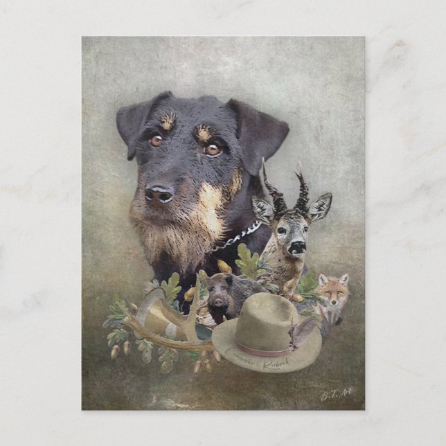 Jagdterer Postkarte (Vorderseite)