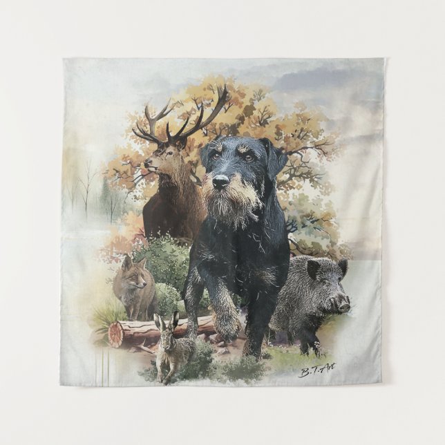 Jagdterer Wandteppich (Vorderseite)