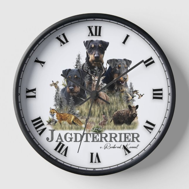 Jagdterers / Renbrad Kennel Uhr (Vorderseite)