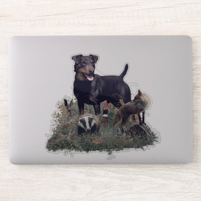 Jagdterre, Deutscher Jagdterrier-Sticker Aufkleber (Computer)