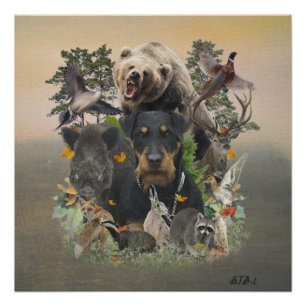 Jagdterre, deutsches Jagdterrasse Poster