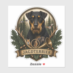 Jagdterrier ,  Jagd Logo Aufkleber