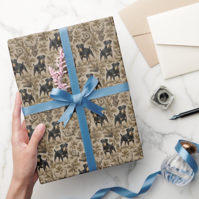 Jagdterrier-Jagdhund  Geschenkpapier (Schenken)