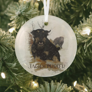 Jagdterrier Ornament Aus Glas