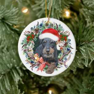 Jagdterry, Frohe Weihnachten Keramik Ornament
