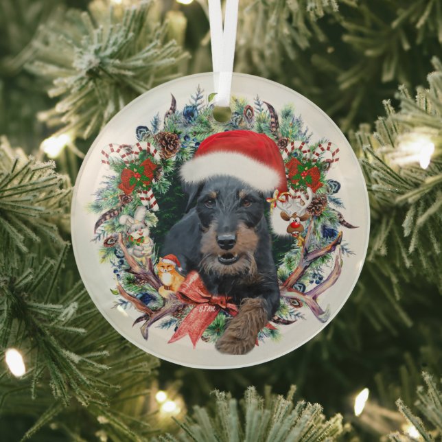 Jagdterry, Frohe Weihnachten Ornament Aus Glas (InSitu)