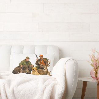 Jagdtrophäen mit Hunden Outdoor-Jäger-Geschenk Lendenkissen