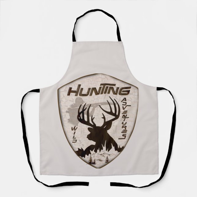 Jagen-Abenteuer-Tapestry-Print-Plakette Schürze (Vorderseite)